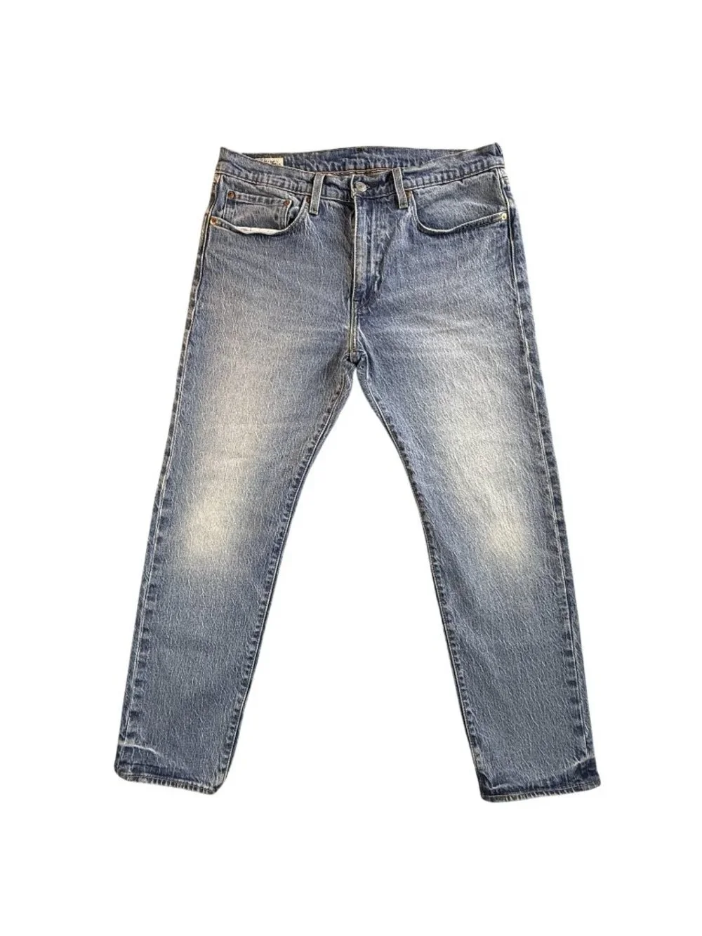Levi's Premium Jeans Mens 34x30 Blue Regular Straight Stretch Denim Light Wash